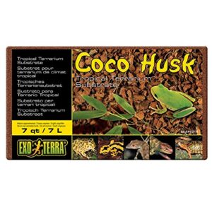 exo-terra coco husk terrarium substrate for reptiles and amphibians, 7 quart