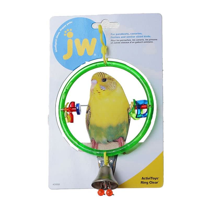 JW Pet Activitoys Ring Clear Bird Toy [Set of 3]