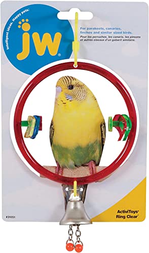 JW Pet Activitoys Ring Clear Bird Toy [Set of 3]