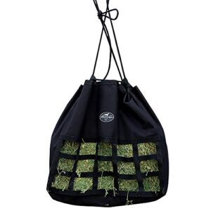 professionals choice scratchless hay bag black