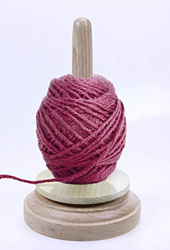 Wood Yarn Holder - with Twirling Mechanism