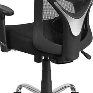 Flash Furniture Big & Tall Office Chair | Adjustable Height Mesh Swivel Office Chair with Wheels