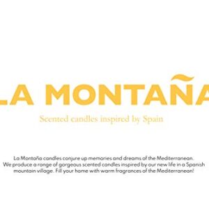 La Montaña Winter Oranges | Luxury Home Scented Candles Inspired by Spain | Natural Wax | Valencia Orange, Cinnamon, Red Apple, and Clove