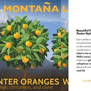 La Montaña Winter Oranges | Luxury Home Scented Candles Inspired by Spain | Natural Wax | Valencia Orange, Cinnamon, Red Apple, and Clove