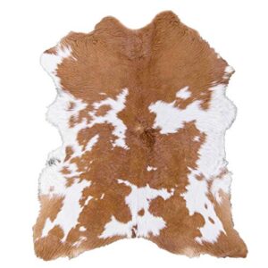 rodeo cream caramel hairy cowhide calf skin approx 2x3-3x3 ft small area decoration/ coverage