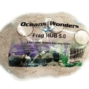 Oceans Wonders Flush Fit Frag Station Hub 5.0 Coral Reef Plug Holder with 5 Plugs