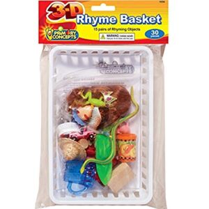primary concepts 3-d rhyme basket rhyming objects (32 pcs.)