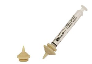 the miracle nipple for pets, mini pkg/2 with miracle brand oring syringe