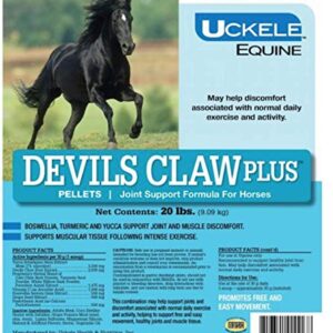 Uckele Devils Claw Plus Horse Supplement - Equine Vitamin & Mineral Supplement - 20 lbs Pellets