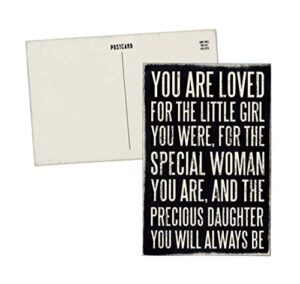 "you are loved" mailable wooden greeting card