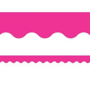 Teacher Created Resources Hot Pink Scalloped Border Trim (5582)