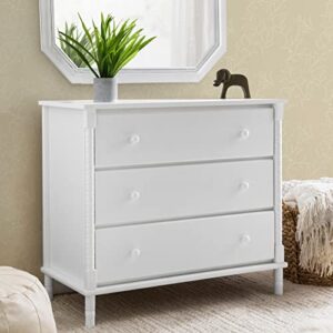Davinci Jenny Lind Spindle 3-Drawer Dresser in White
