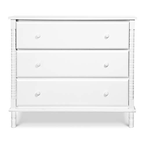 Davinci Jenny Lind Spindle 3-Drawer Dresser in White