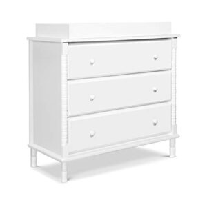 Davinci Jenny Lind Spindle 3-Drawer Dresser in White