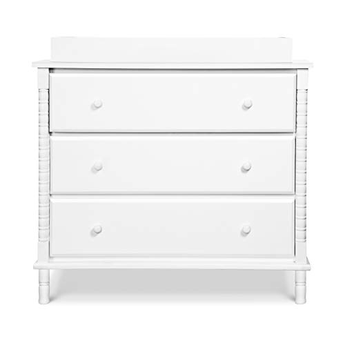 Davinci Jenny Lind Spindle 3-Drawer Dresser in White