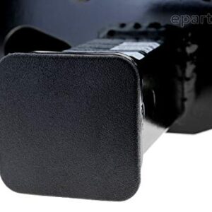 LFPartS 2" Rubber Trailer Hitch Cover Tube Plug Insert Fits 2" Receivers (Plain Black)