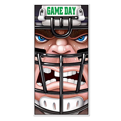 Beistle Football Door Cover, 30 by 5-Feet, Multicolor