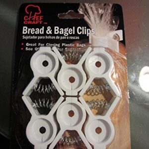 Chef Craft Bread & Bagel Clips 6-Count per Pack (1-Pack)