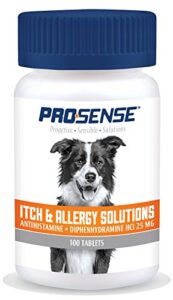 pro-sense itch and allergy solutions, 100 count