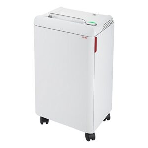 ideal 2503 strip cut centralized office paper shredder, continuous operation, 19-21 sheets, 20 gallon bin, shred staples/paper clips/credit cards/cd/dvds, 3/4 hp motor, p-2 security level