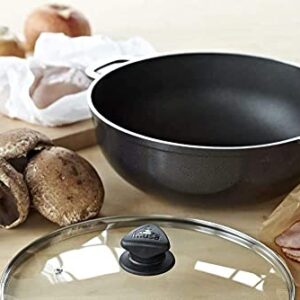 IMUSA USA 6.9Qt Hammered Basic Caldero (Dutch Oven), 30cm, Black