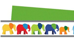 carson dellosa parade of elephants straight borders (108205)