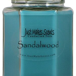 Sandalwood Scented Blended Soy Candle | Hand Poured Candles Made in The USA by Just Makes Scents