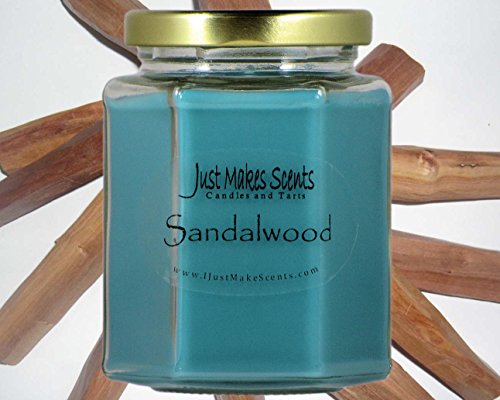 Sandalwood Scented Blended Soy Candle | Hand Poured Candles Made in The USA by Just Makes Scents