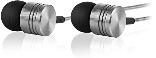 Betron B650 in Ear Headphones Earphones Wired with Noise Isolating Earbuds Tangle-Free Cord Carry Case Soft Ear Buds 3.5mm Plug (Black)