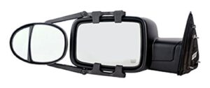 k-source inc. 3990 universal dual lens towing mirrors with ratchet mount system 5in x 7in mirror head sold as a pair