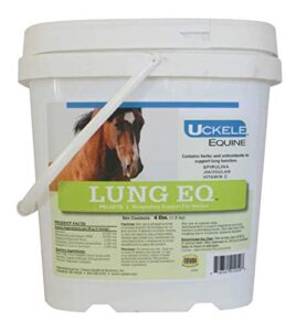 uckele lung eq horse supplement - respiratory support for horses - equine vitamin & mineral supplement - 4 pound (lb)