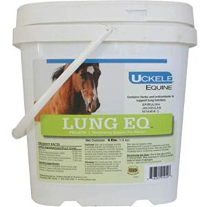 Uckele Lung EQ Horse Supplement - Respiratory Support for Horses - Equine Vitamin & Mineral Supplement - 4 Pound (lb)