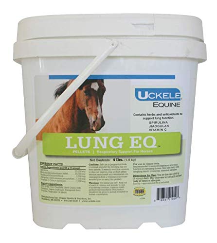 Uckele Lung EQ Horse Supplement - Respiratory Support for Horses - Equine Vitamin & Mineral Supplement - 4 Pound (lb)