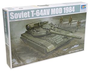 trumpeter soviet t-64av mod 1984 model kit (1:35 scale)