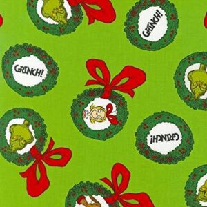 robert kaufman fabrics christmas fabrics how the grinch stole christmas holiday green