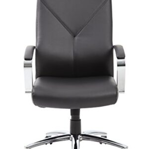 Boss Office Products LeatherPlus Executive Chair in Black