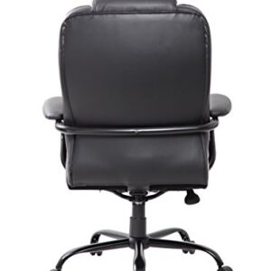 Boss Office Products Heavy Duty Executive Chair with 350lbs Weight Capacity in Black