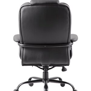 Boss Office Products Heavy Duty Executive Chair with 350lbs Weight Capacity in Black