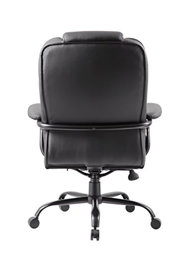 Boss Office Products Heavy Duty Executive Chair with 350lbs Weight Capacity in Black