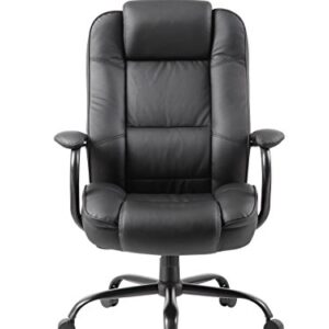 Boss Office Products Heavy Duty Executive Chair with 350lbs Weight Capacity in Black