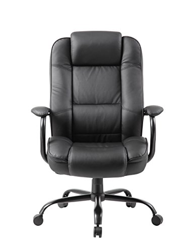 Boss Office Products Heavy Duty Executive Chair with 350lbs Weight Capacity in Black