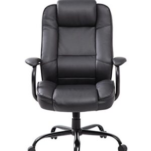 Boss Office Products Heavy Duty Executive Chair with 350lbs Weight Capacity in Black