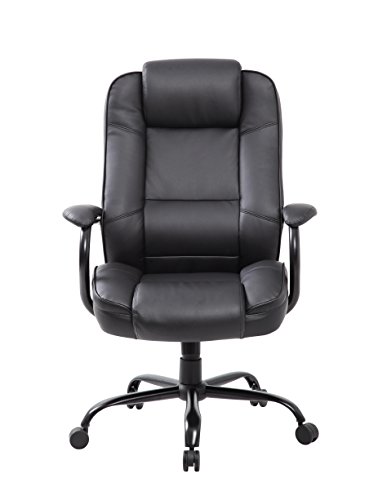 Boss Office Products Heavy Duty Executive Chair with 350lbs Weight Capacity in Black