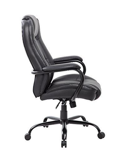 Boss Office Products Heavy Duty Executive Chair with 350lbs Weight Capacity in Black