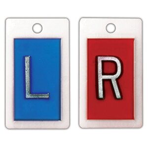identifier-style x-ray markers"l" and"r" without initials