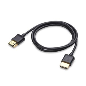 Cable Matters 2-Pack Ultra Thin HDMI Cable 3 ft (Ultra Slim HDMI Cable) 4K Rated with Ethernet