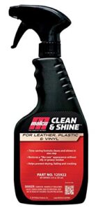 malco clean & shine interior car cleaner and dressing – restore leather, plastic and vinyl surfaces in your vehicle/clean, condition and protect in 1 simple step / 22 oz. (125922)