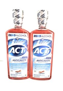 act alcohol free anticavity fluoride rinse-cinnamon-18 oz, 2 pk
