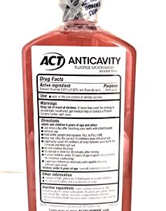 ACT Alcohol Free Anticavity Fluoride Rinse-Cinnamon-18 oz, 2 pk