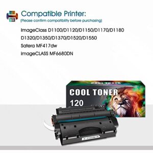 Cool Toner Compatible Toner Cartridges Replacement for Canon 120 cartridges 120 CRG-120 Canon imageCLASS D1120 D1550 D1150 D1320 D1350 D1520 D1100 D1370 D1180 D1170 MF6680DN MF417dw (Black, 4-Pack)